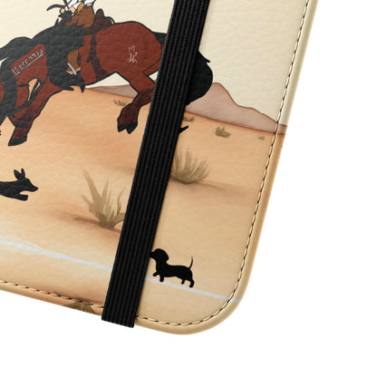 Salty Mustang Co. Lady Puncher Flip Wallet Phone Case (Samsung & iPhone)
