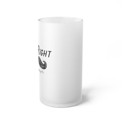 Mr. Right Frosted Glass Beer Mug