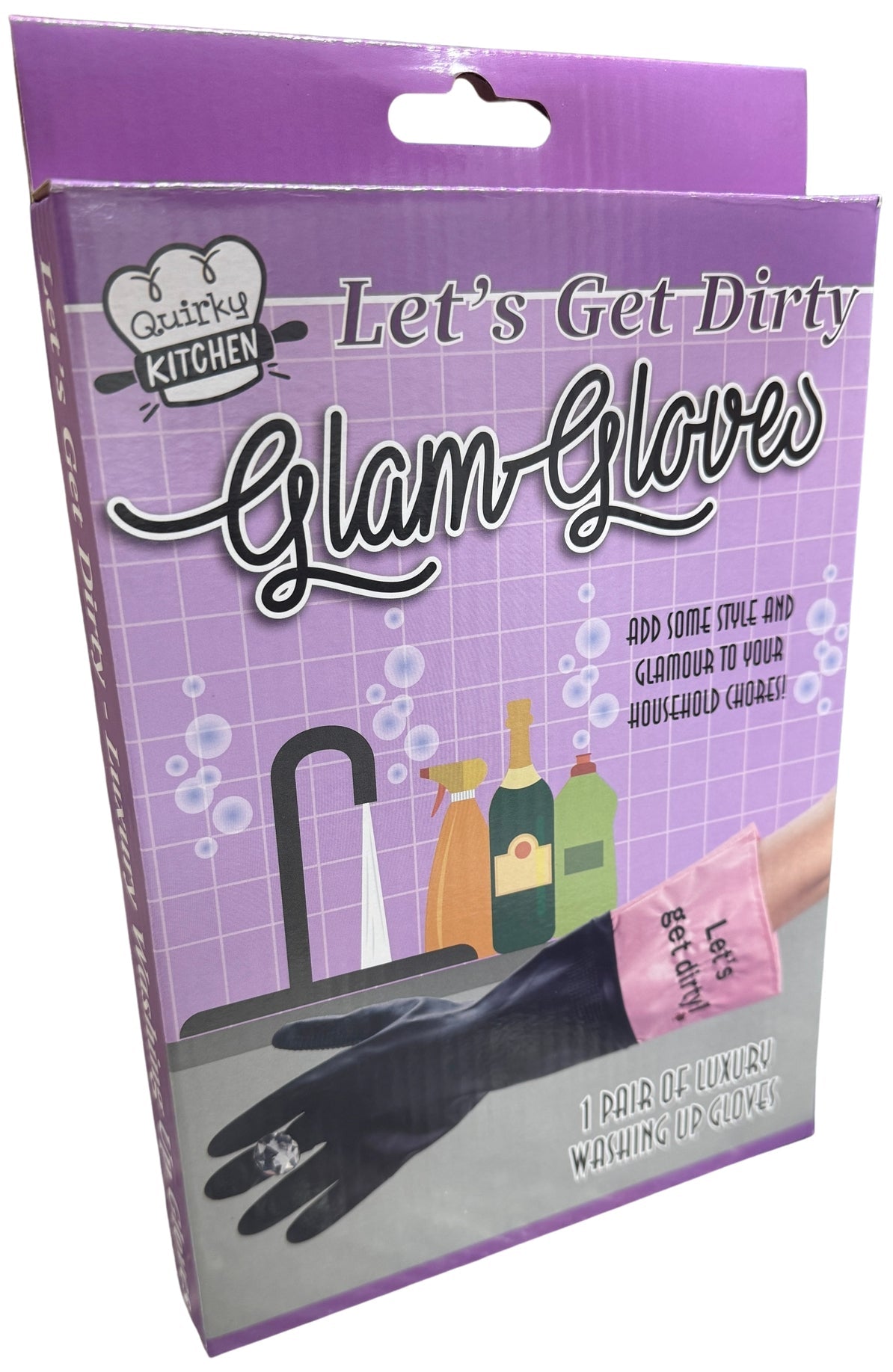 Let's Get Dirty 💎 Diamond Luxury Glam Gloves Household Washing Cleaning Kitchen