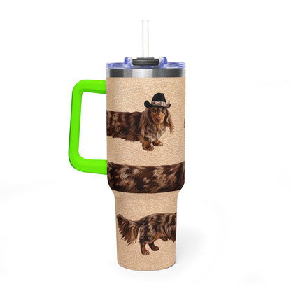 Andouille Wrap Get A-Long Little Doggie Vacuum Thermal Tumbler, 40oz