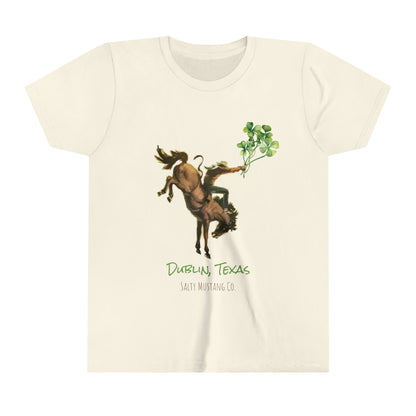 Dublin, Texas Bronc Rider Shamrock Youth Tee