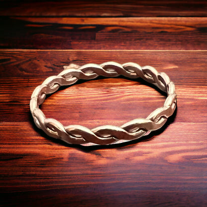 14/20 Rose Gold-Filled Woven Stacker Ring — Refined Layering Piece