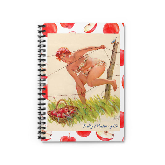 Darn Barbed Wire "Hilda" Spiral Notebook - Ruled Line