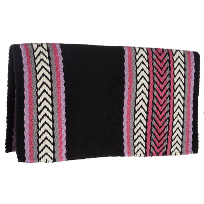 1425-5 Iron Horse 36x34 New Zealand Wool Saddle Blanket MULTI