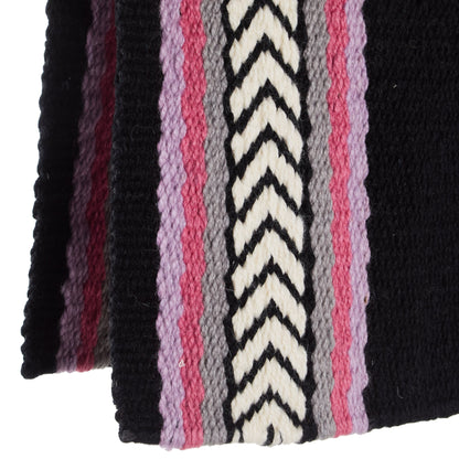 1425-5 Iron Horse 36x34 New Zealand Wool Saddle Blanket MULTI