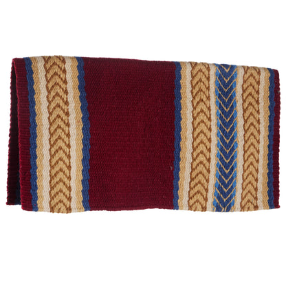 1425-7 Iron Horse 36x34 New Zealand Wool Saddle Blanket MULTI
