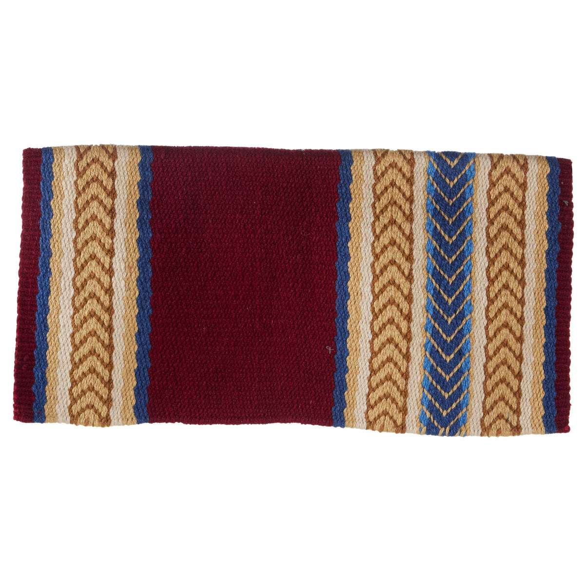 1425-7 Iron Horse 36x34 New Zealand Wool Saddle Blanket MULTI