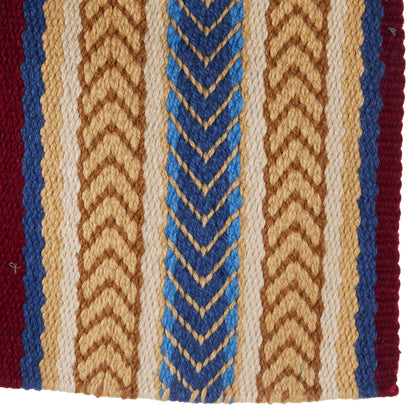 1425-7 Iron Horse 36x34 New Zealand Wool Saddle Blanket MULTI