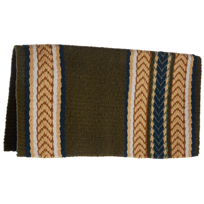 1425-9 Iron Horse 36x34 New Zealand Wool Saddle Blanket MULTI