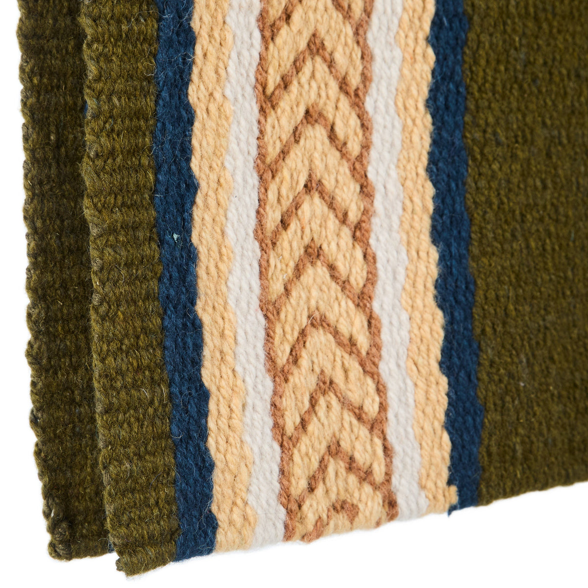 1425-9 Iron Horse 36x34 New Zealand Wool Saddle Blanket MULTI