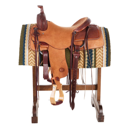 1425-5 Iron Horse 36x34 New Zealand Wool Saddle Blanket MULTI