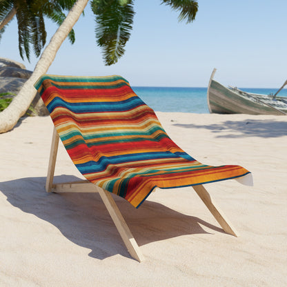 Rustic Serape Beach Towel