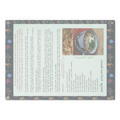 Highland Queen Ranch Bangin' Refried Beans Recipe Mexican Pattern Cutting Board