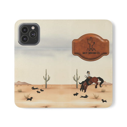 Salty Mustang Co. Lady Puncher Flip Wallet Phone Case (Samsung & iPhone)