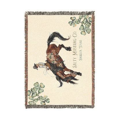 Salty Mustang Co. Dublin, Texas Woven Blanket