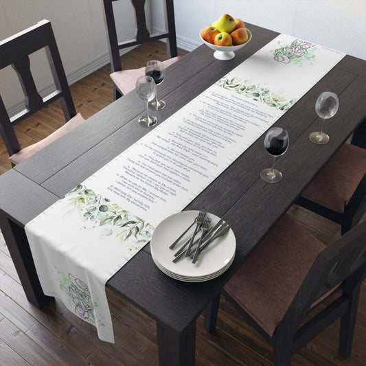 Psalm 91 Cowgirl Table Runner (Cotton, Poly)