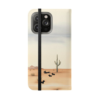 Salty Mustang Co. Lady Puncher Flip Wallet Phone Case (Samsung & iPhone)