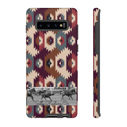 Southwest Pattern Team Roper Band Samsung Tough Cases