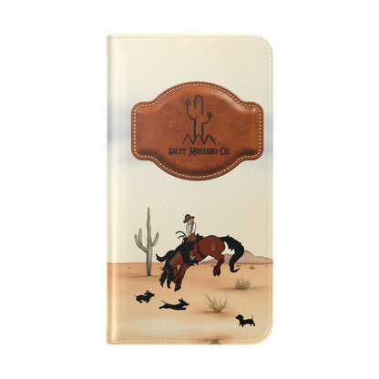 Salty Mustang Co. Lady Puncher Flip Wallet Phone Case (Samsung & iPhone)