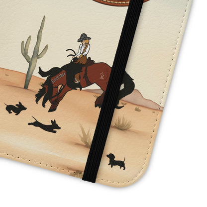 Salty Mustang Co. Lady Puncher Flip Wallet Phone Case (Samsung & iPhone)