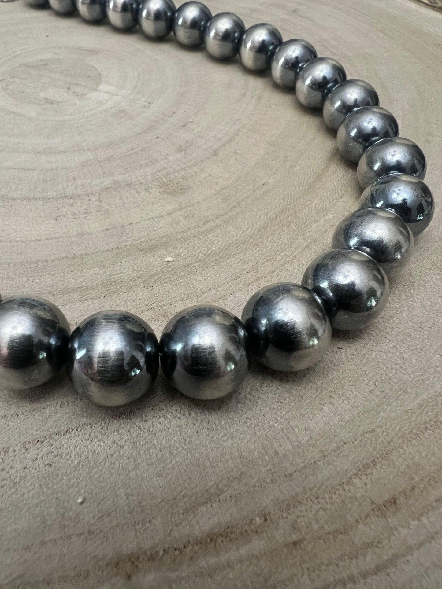 14mm Sterling Pearl Necklace — 18 inch