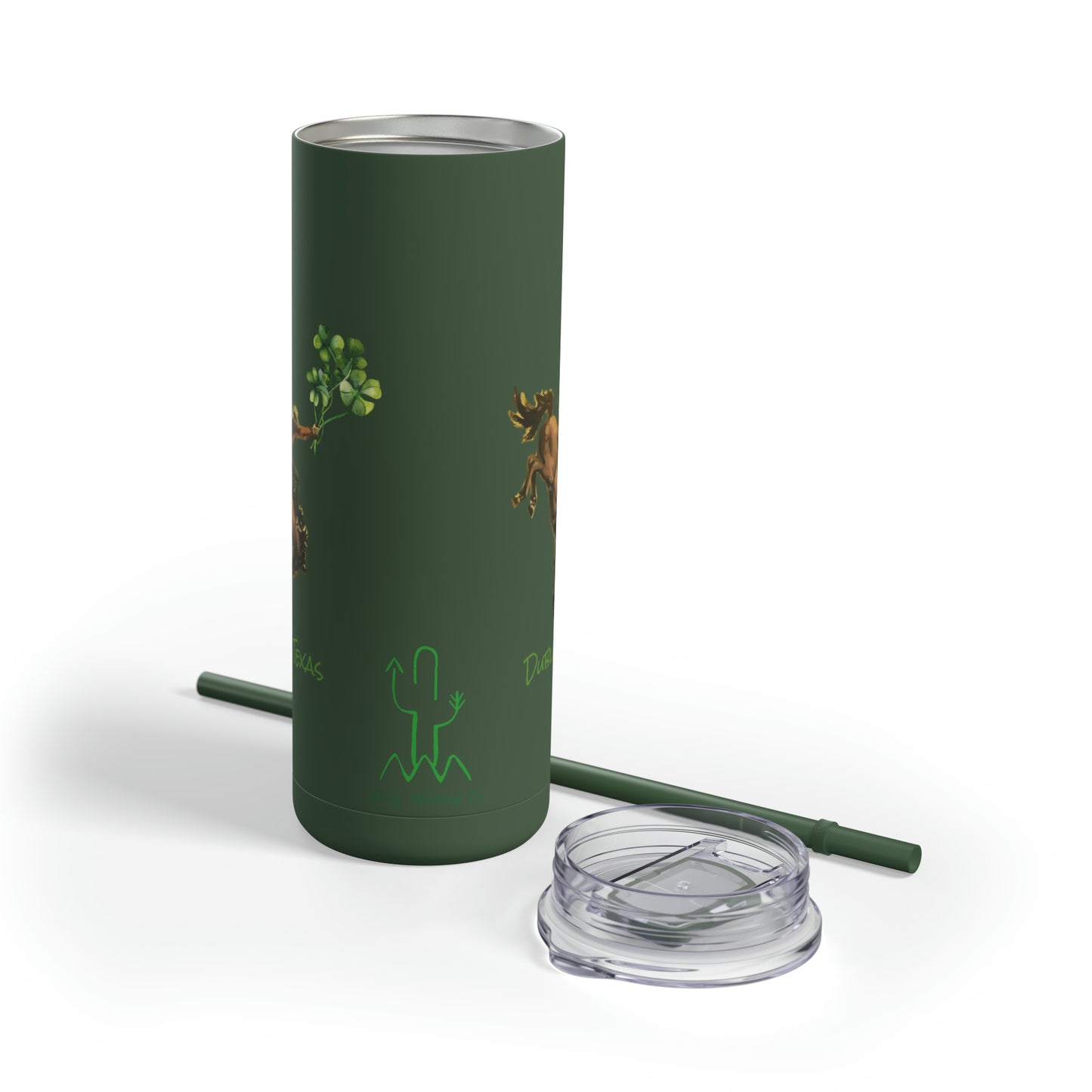 Dublin, Texas Bronc Rider Shamrock Matte Tumbler, 20oz