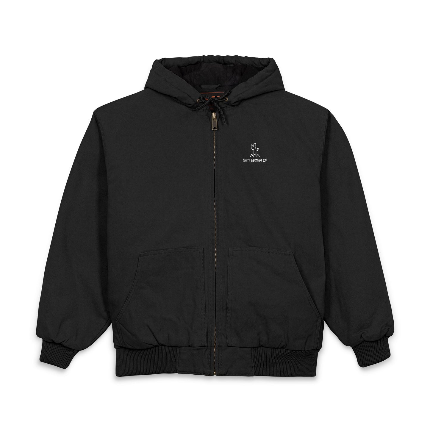Salty Mustang Co. CornerStone® Men's Duck Cloth Hooded Work Jacket (Embroidery)
