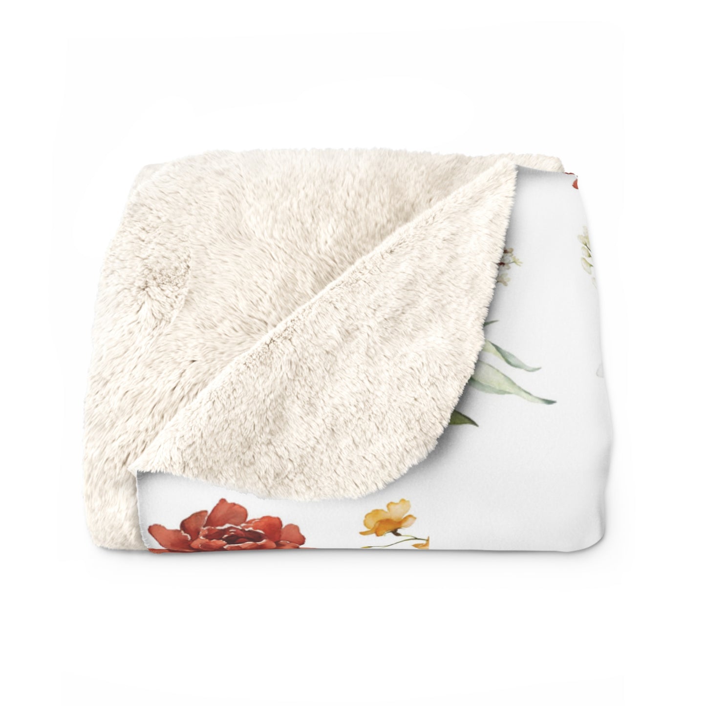 Rose Queen Cowgirl Sherpa Fleece Blanket