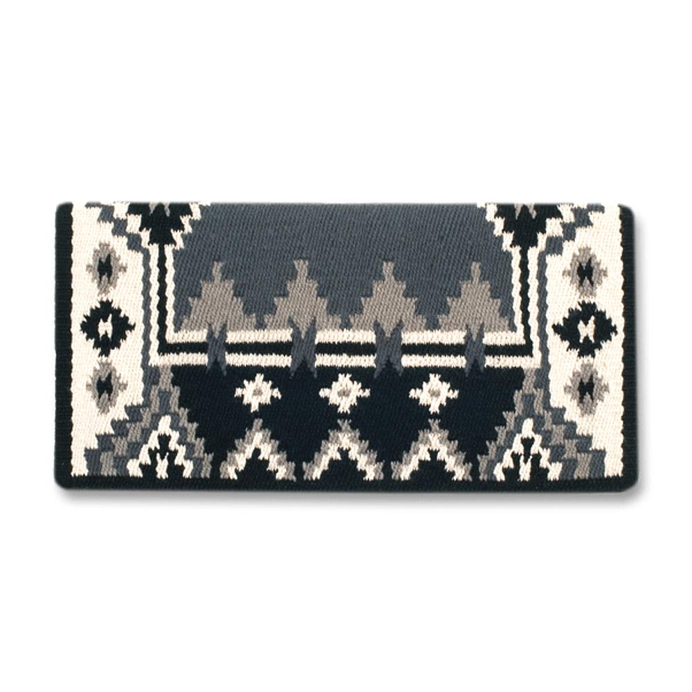 1465-5 Enchanted Pines 38x34 New Zealand Wool Saddle Blanket GREY