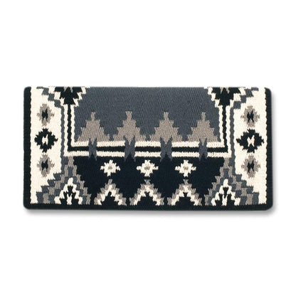 1465-5 Enchanted Pines 38x34 New Zealand Wool Saddle Blanket GREY