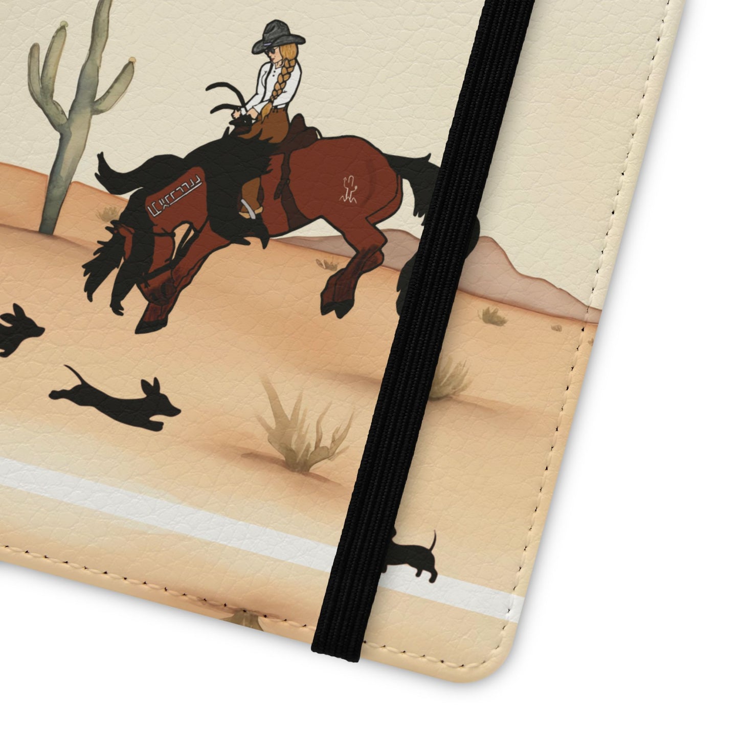 Salty Mustang Co. Lady Puncher Flip Wallet Phone Case (Samsung & iPhone)