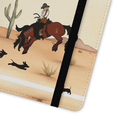 Salty Mustang Co. Lady Puncher Flip Wallet Phone Case (Samsung & iPhone)