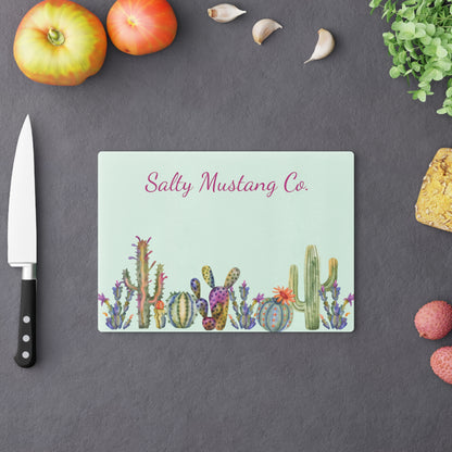 Salty Mustang Co. Cactus Cutting Board