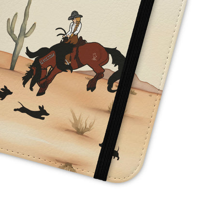 Salty Mustang Co. Lady Puncher Flip Wallet Phone Case (Samsung & iPhone)