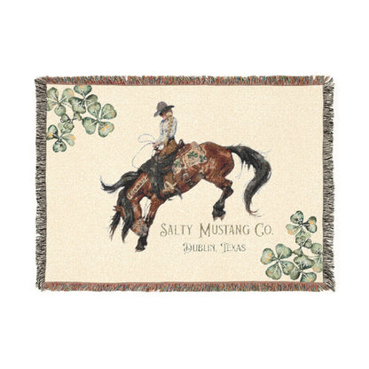 Salty Mustang Co. Dublin, Texas Woven Blanket
