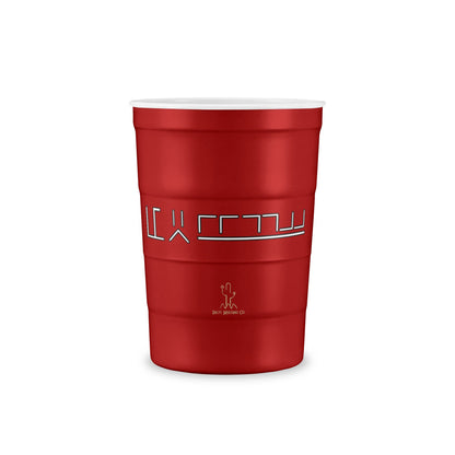 Reuseable Red Solo Style Steel Cup With Custom Mustang Brand