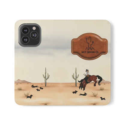 Salty Mustang Co. Lady Puncher Flip Wallet Phone Case (Samsung & iPhone)