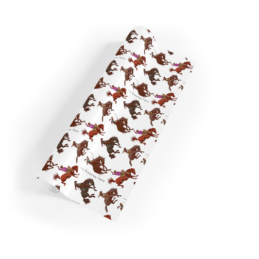 Bronc Riders Gift Wrapping Paper Rolls, 1pc