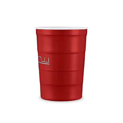 Reuseable Red Solo Style Steel Cup With Custom Mustang Brand