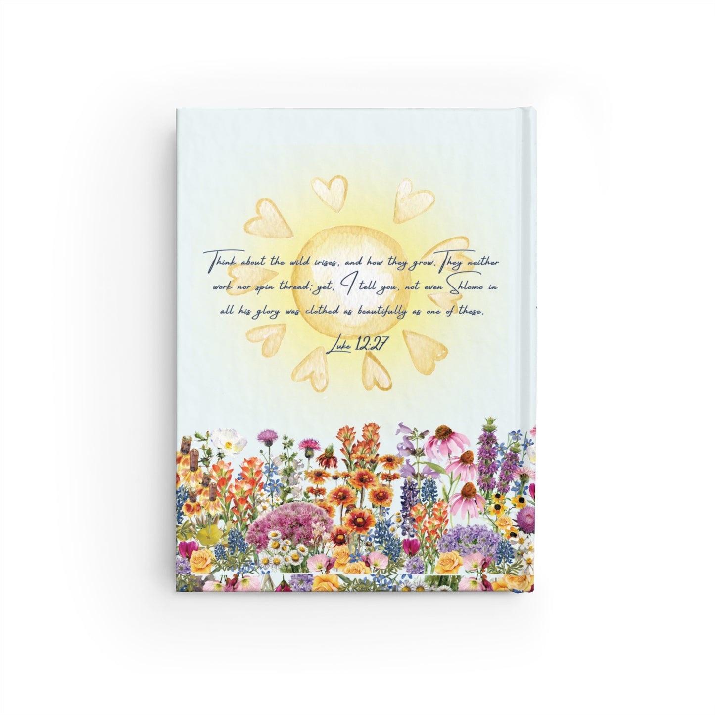 Luke 12:27 Texas Wildflower Journal - Ruled Line