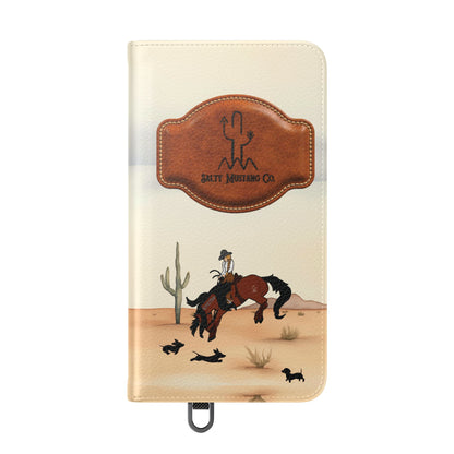 Salty Mustang Co. Lady Puncher Flip Wallet Phone Case (Samsung & iPhone)
