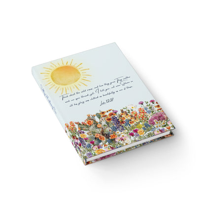 Luke 12:27 Texas Wildflower Journal - Ruled Line