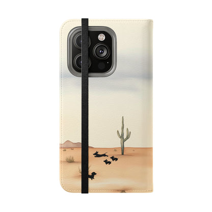 Salty Mustang Co. Lady Puncher Flip Wallet Phone Case (Samsung & iPhone)