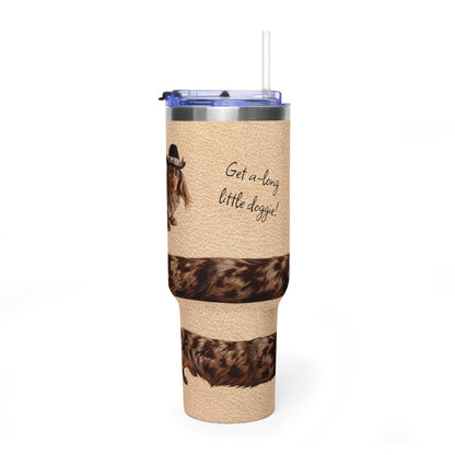 Andouille Wrap Get A-Long Little Doggie Vacuum Thermal Tumbler, 40oz