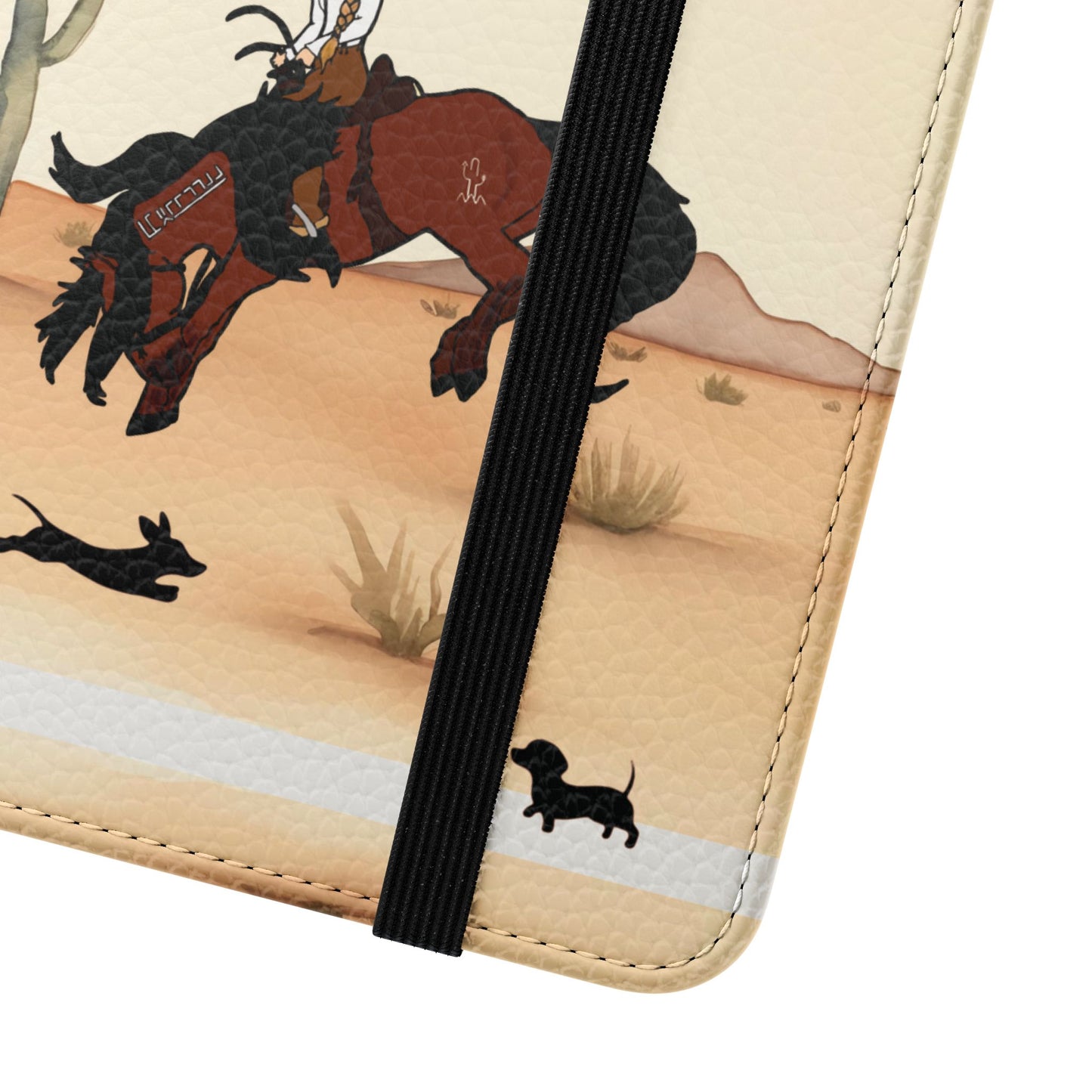 Salty Mustang Co. Lady Puncher Flip Wallet Phone Case (Samsung & iPhone)