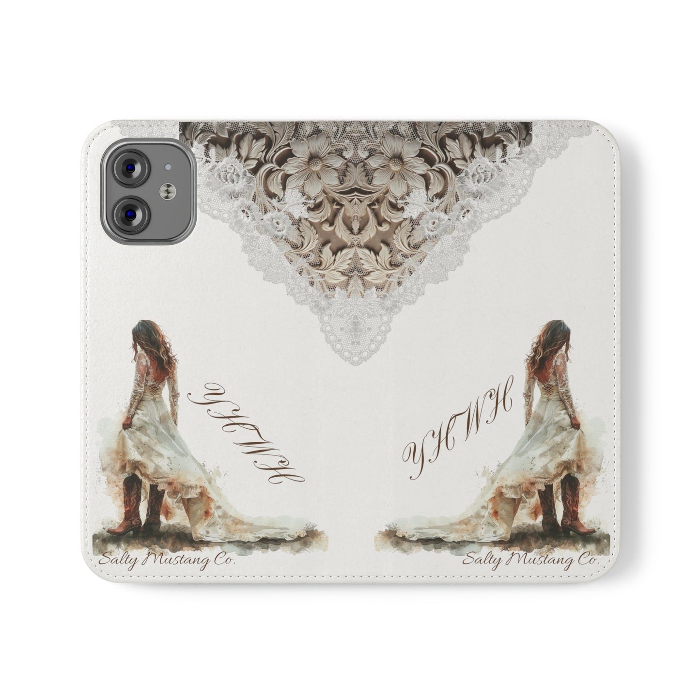 Leather & Lace YHWH Flip Cases (Samsung AND iPhone)