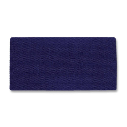 1314C-92 San Juan Solid Indigo 38x34 New Zealand Wool Saddle Blanket