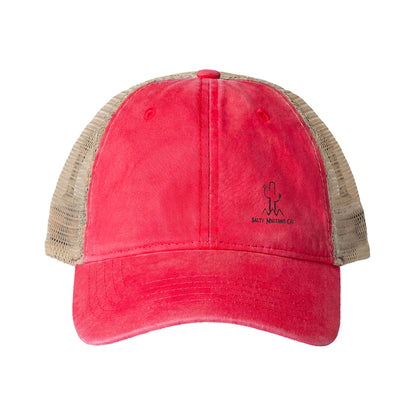 Women's Washed Mesh-Back Cap Embroidered Brand