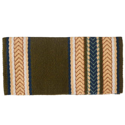 1425-9 Iron Horse 36x34 New Zealand Wool Saddle Blanket MULTI