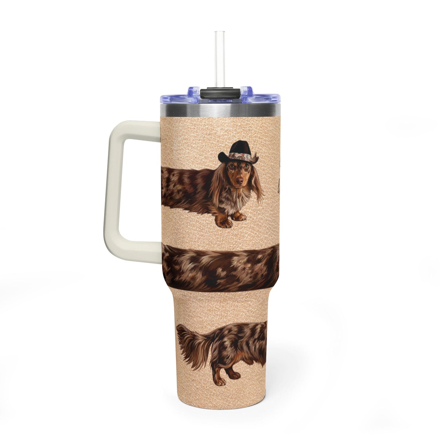 Andouille Wrap Get A-Long Little Doggie Vacuum Thermal Tumbler, 40oz